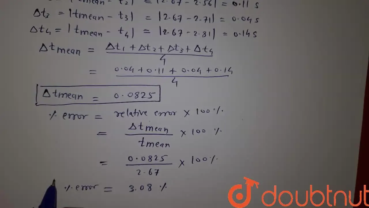 [Marathi] Successive measurements of the period of oscillation of a si