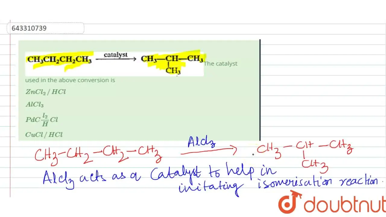[Bengali] The catalyst used in the above conversion is