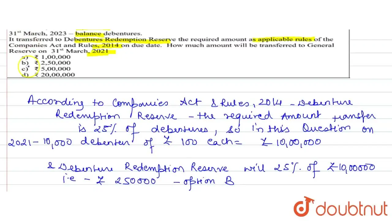 Wellness Co. Ltd. has issued 20,000, 9 Debentures of ₹ 100 each at a