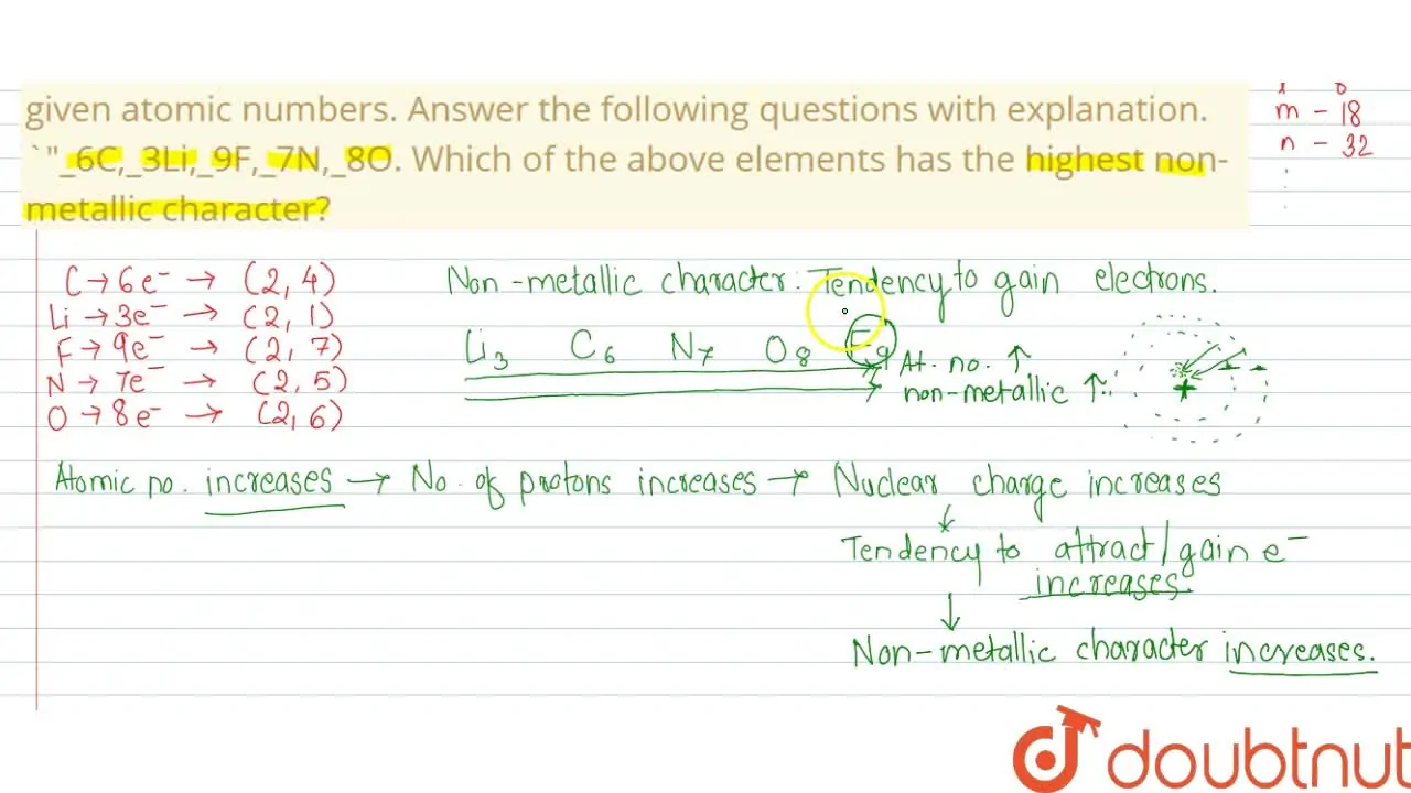 [Marathi] Write down the electronic configuration of the following ele