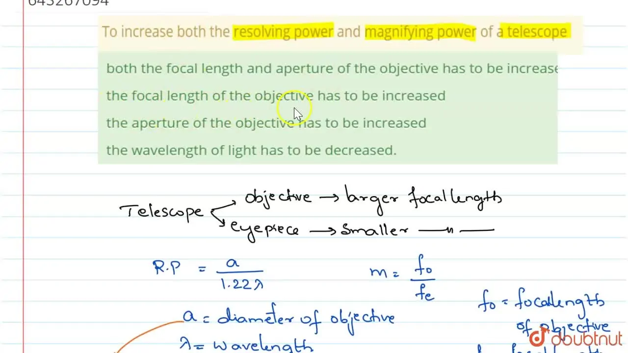 [Kannada] the aperture of the objective has to be increased