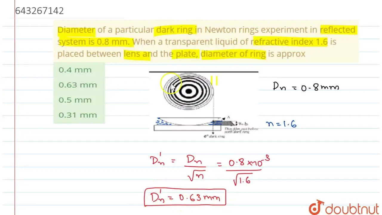 PDF) On Alternative Methods of Determining Radius of Curvature Using Newton's  Rings Set up