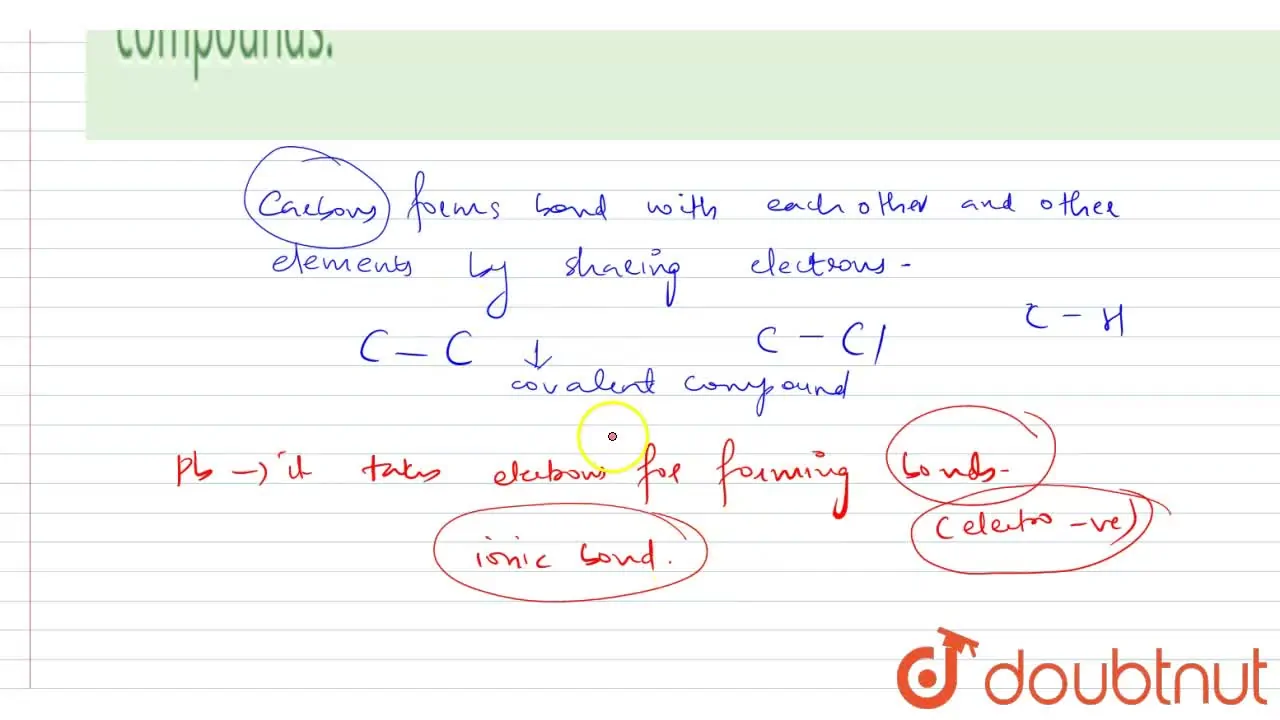 [Malayalam] Why carbon forms covalent compounds whereas lead forms ion