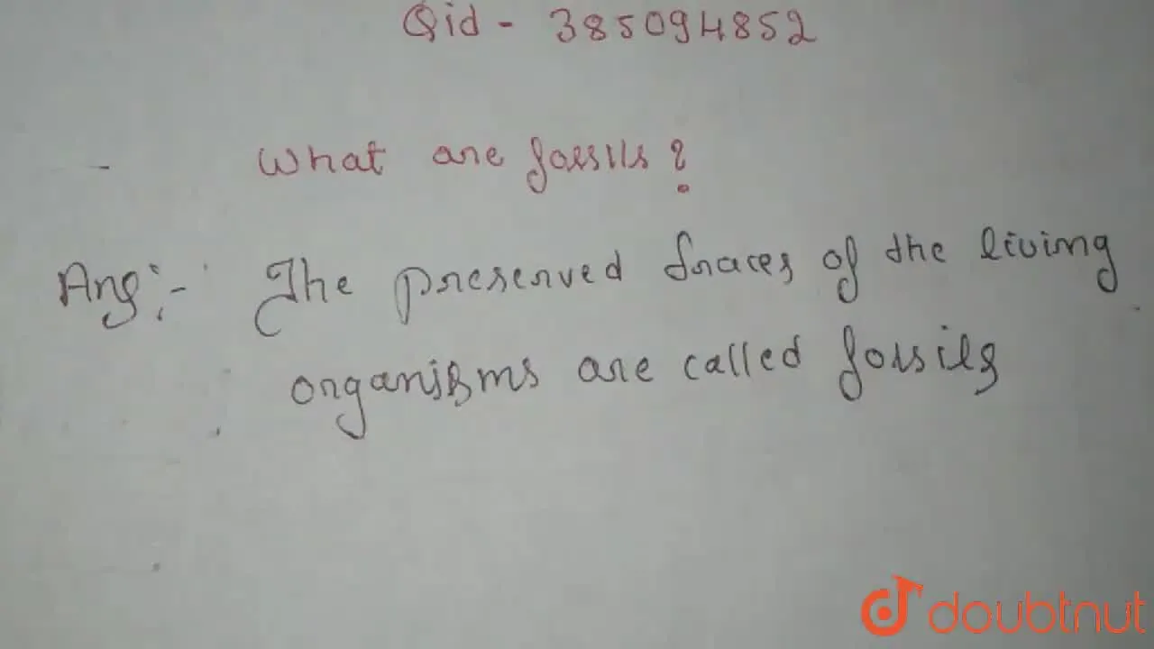 [Kannada] What are fossils
