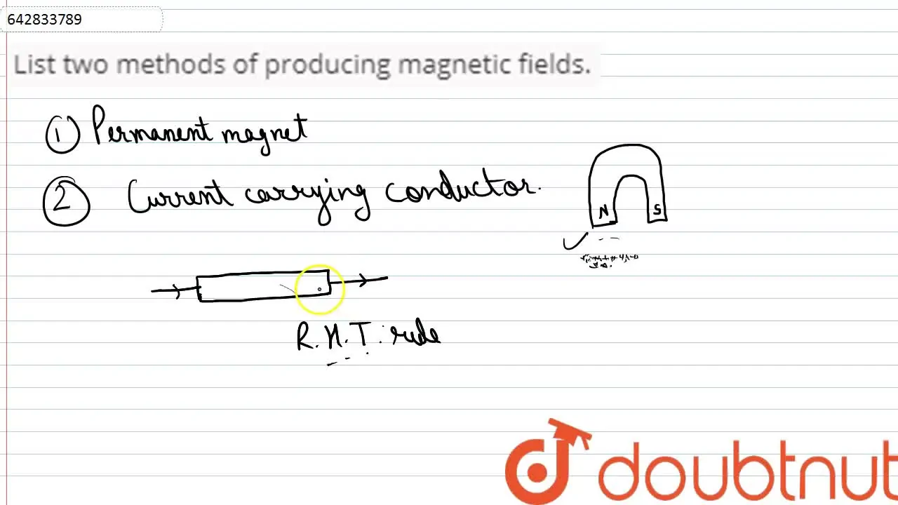  punjabi list two methods of producing magnetic fields 