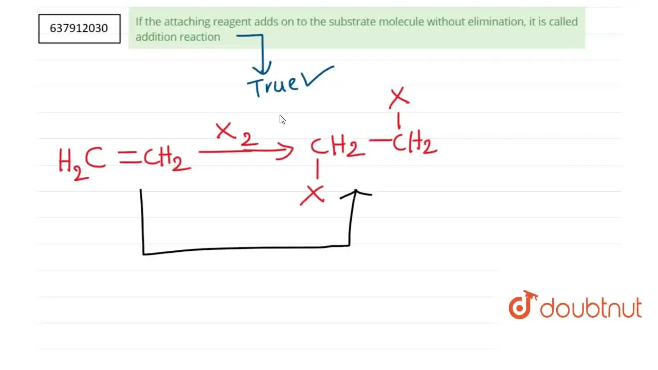 [Telugu] If the attaching reagent adds on to the substrate molecule wi