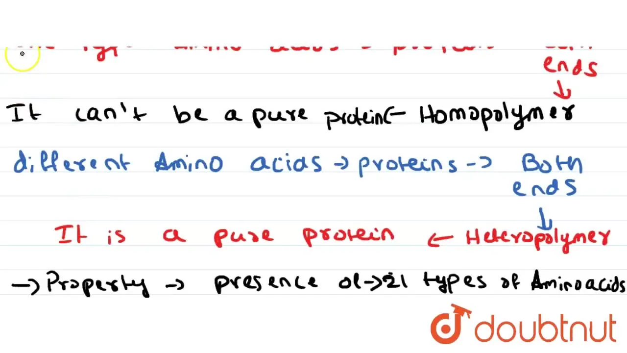 [Kannada Solution] Proteins have primary structure. If you are given a
