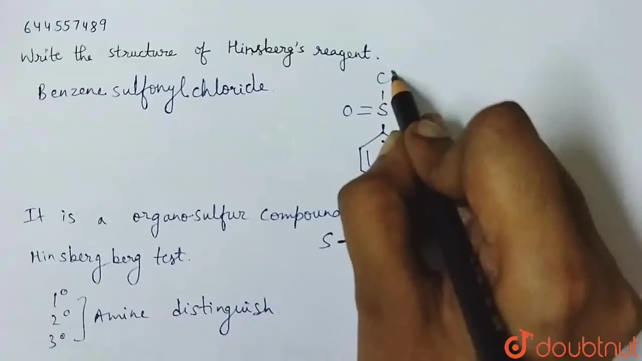 Write the structure of Hinsberg’s reagent.