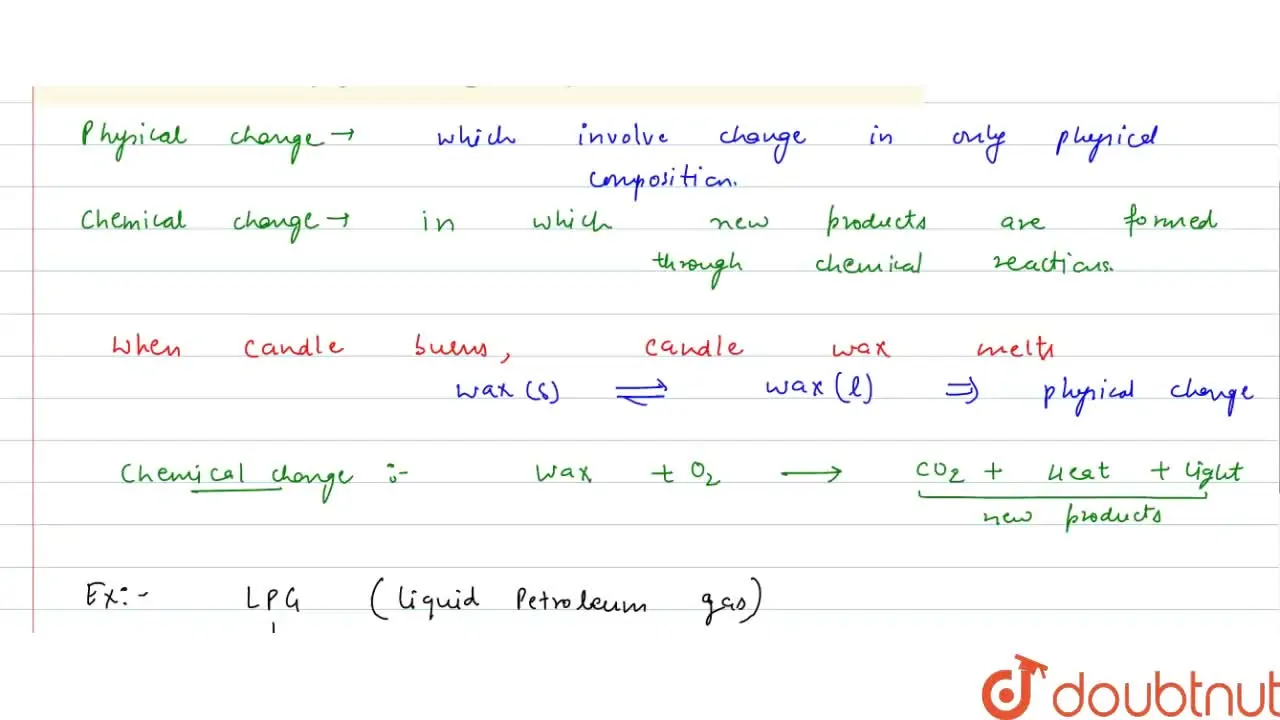 [Punjabi] When a candle burns, both physical and chemical changes take