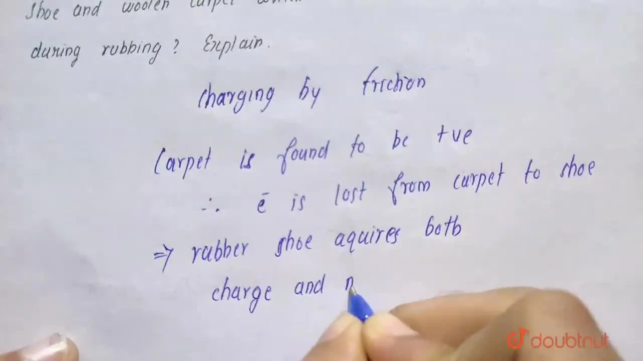 [Malayalam] When a rubber sheet is rubbed with woolen carpet, the carp
