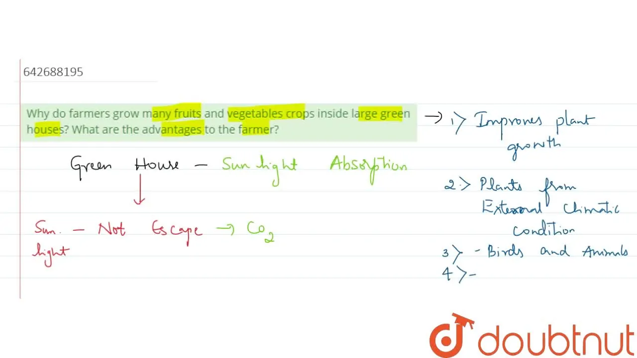 [Kannada Solution] Why do farmers grow many fruits and vegetables cro