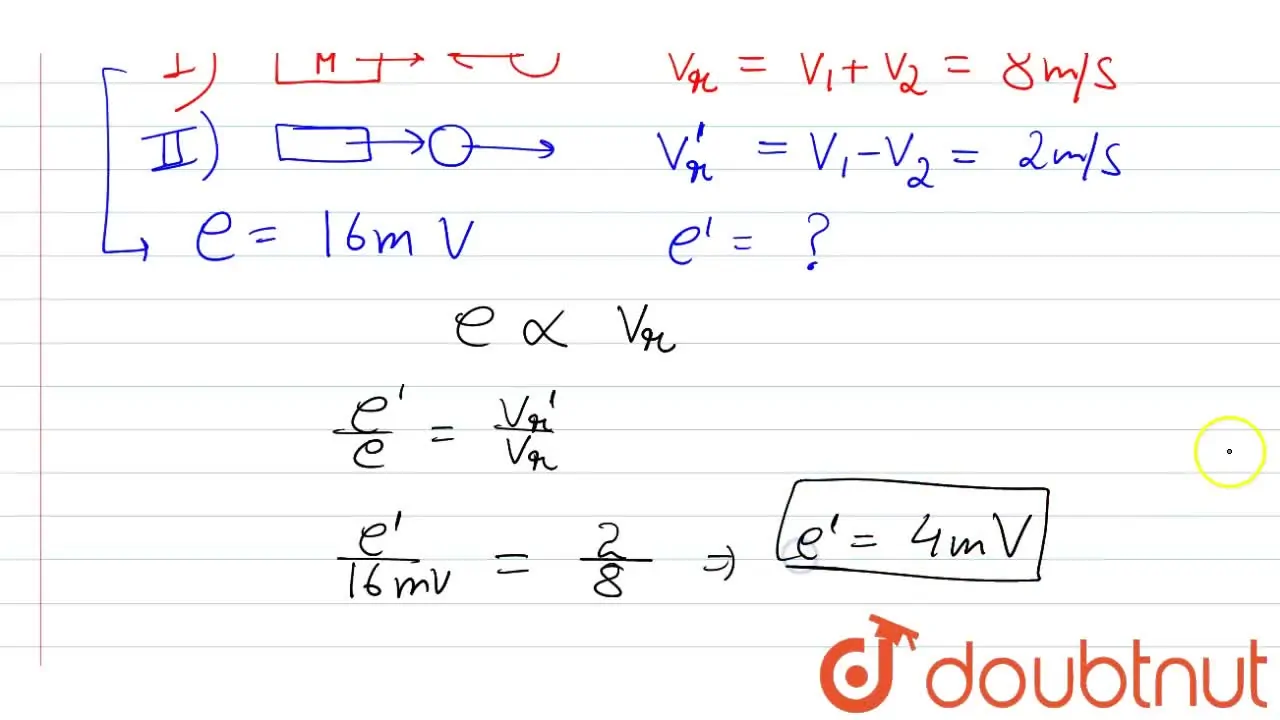 A coil and a moves with their constant speeds 5m//sec and 3m//s