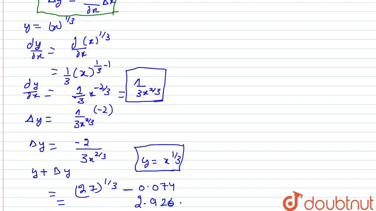 [Punjabi] Use differential to approximate (25)^(1/3)