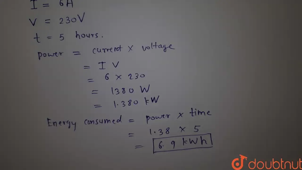 [Marathi] An electric heater takes 6A current from a 230V supply line,