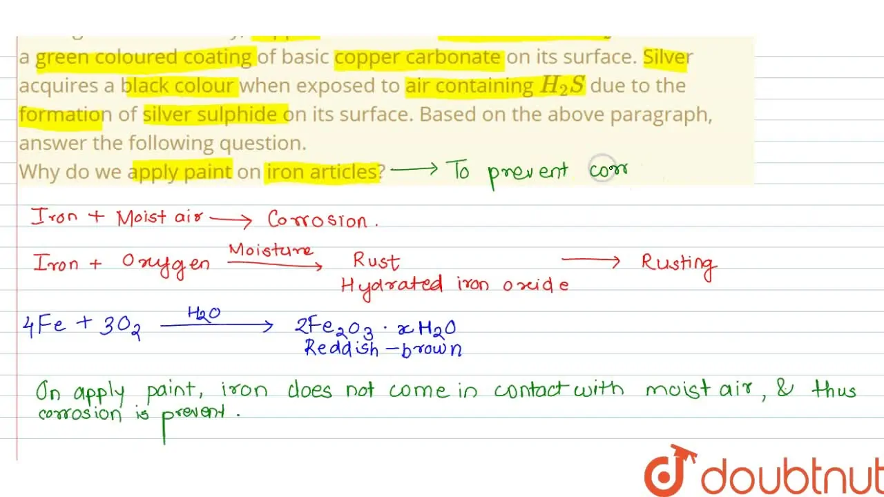 [Marathi] Metals get attacked by substances around it such as moisture