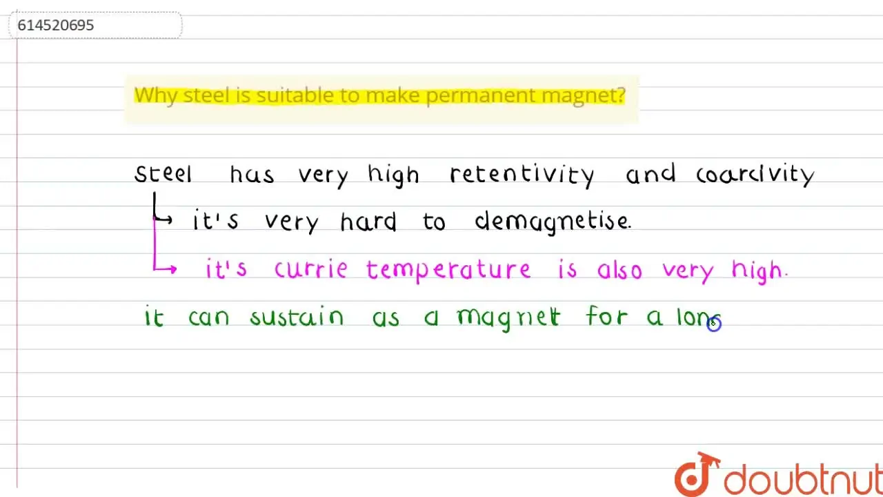 [Gujrati] Why steel is suitable to make permanent