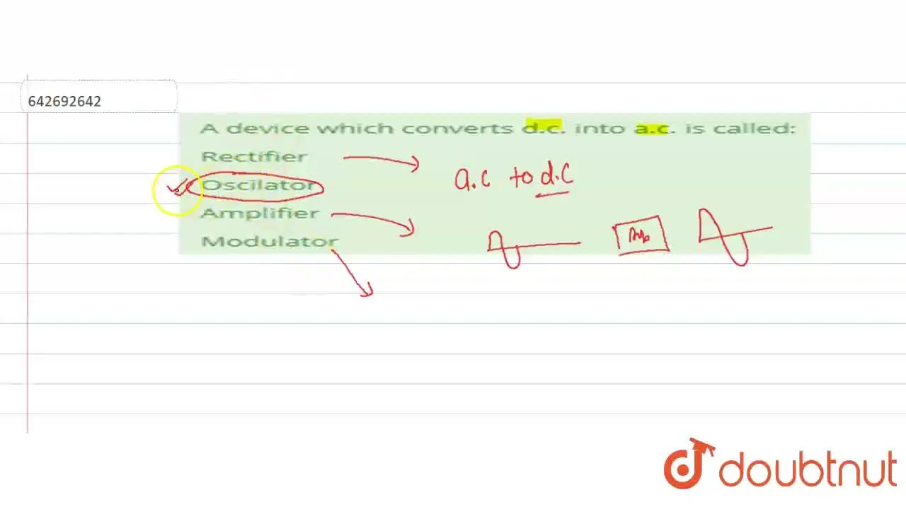 Device which converts dc into deals ac