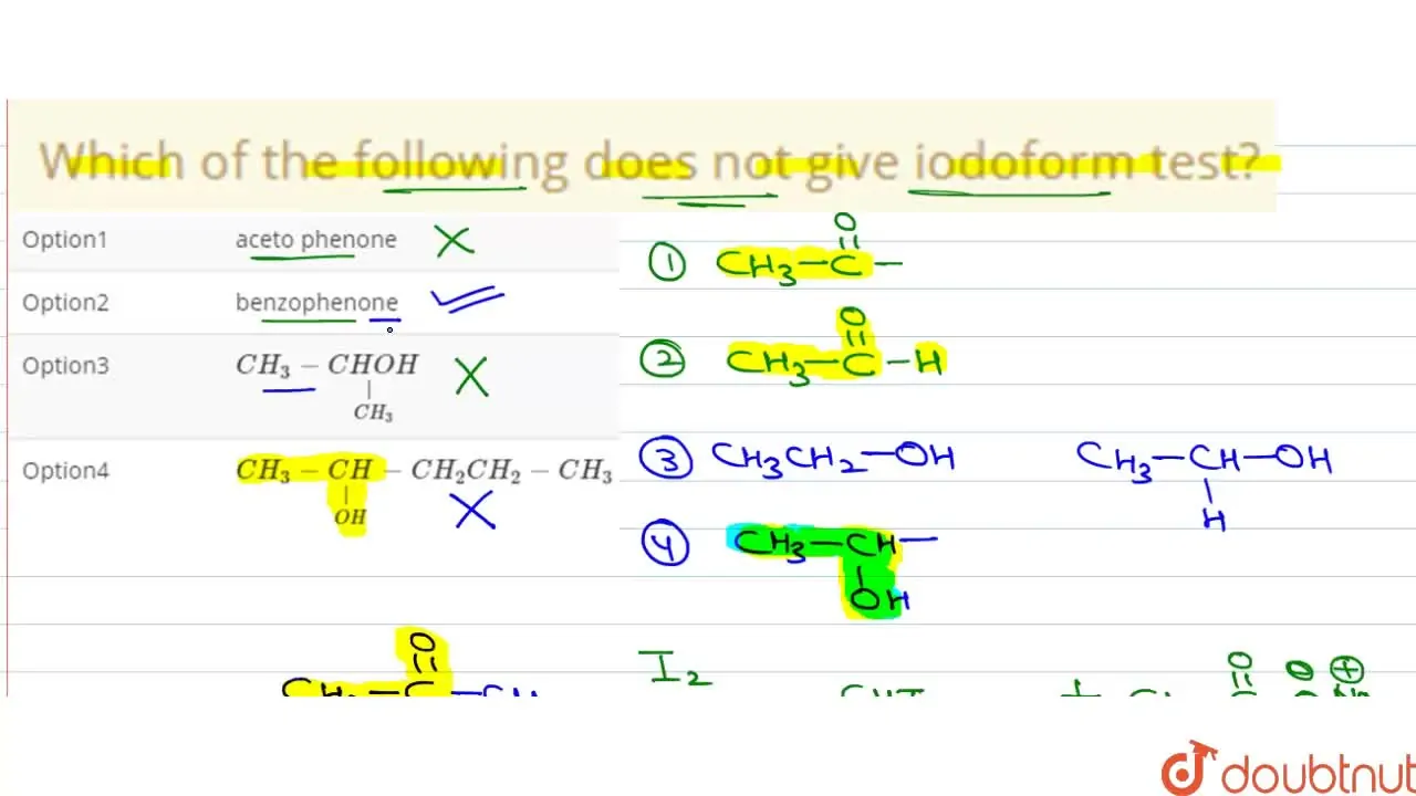 [Tamil] Which of the following does not give iodoform test?