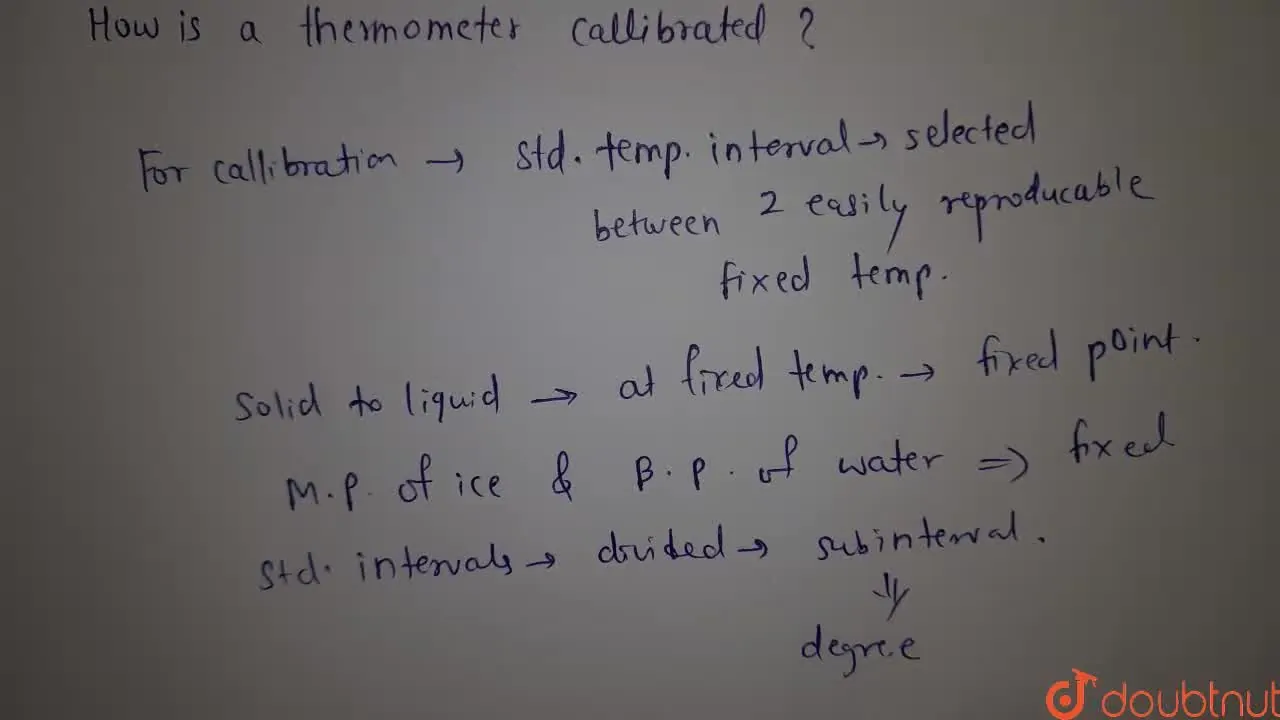 [Marathi] How is a thermometer calibrated?