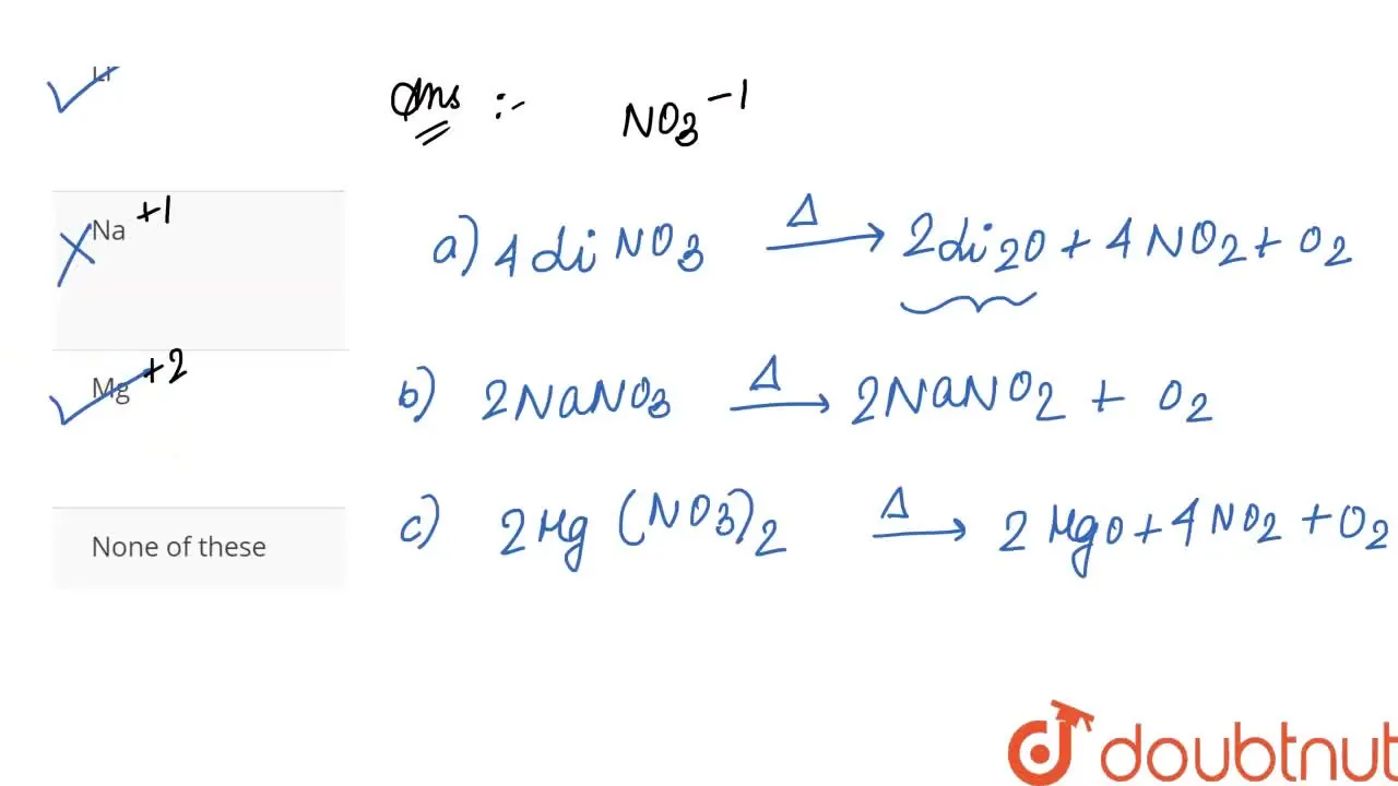 [Bengali] Nitrate can be converted into metal oxide on heating not abo