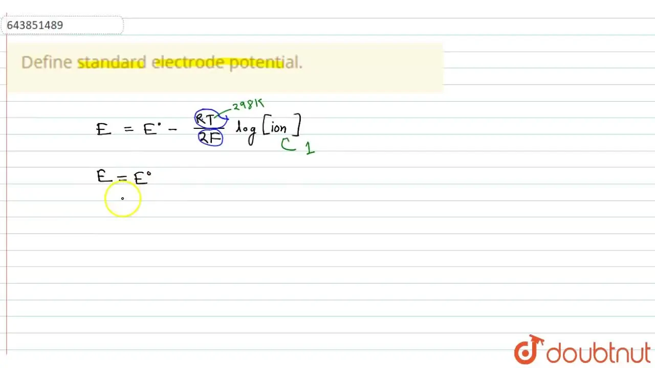 [Assamese] Define standard electrode potential.