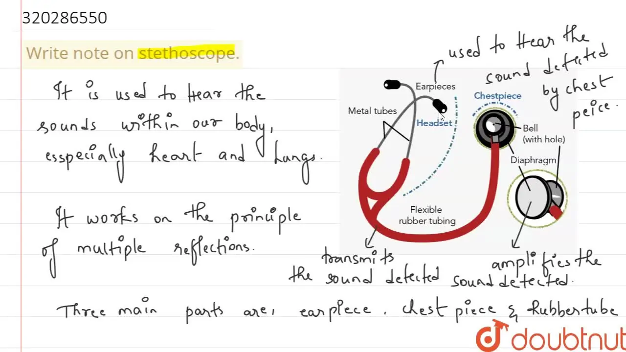 [Tamil] Write note on stethoscope.