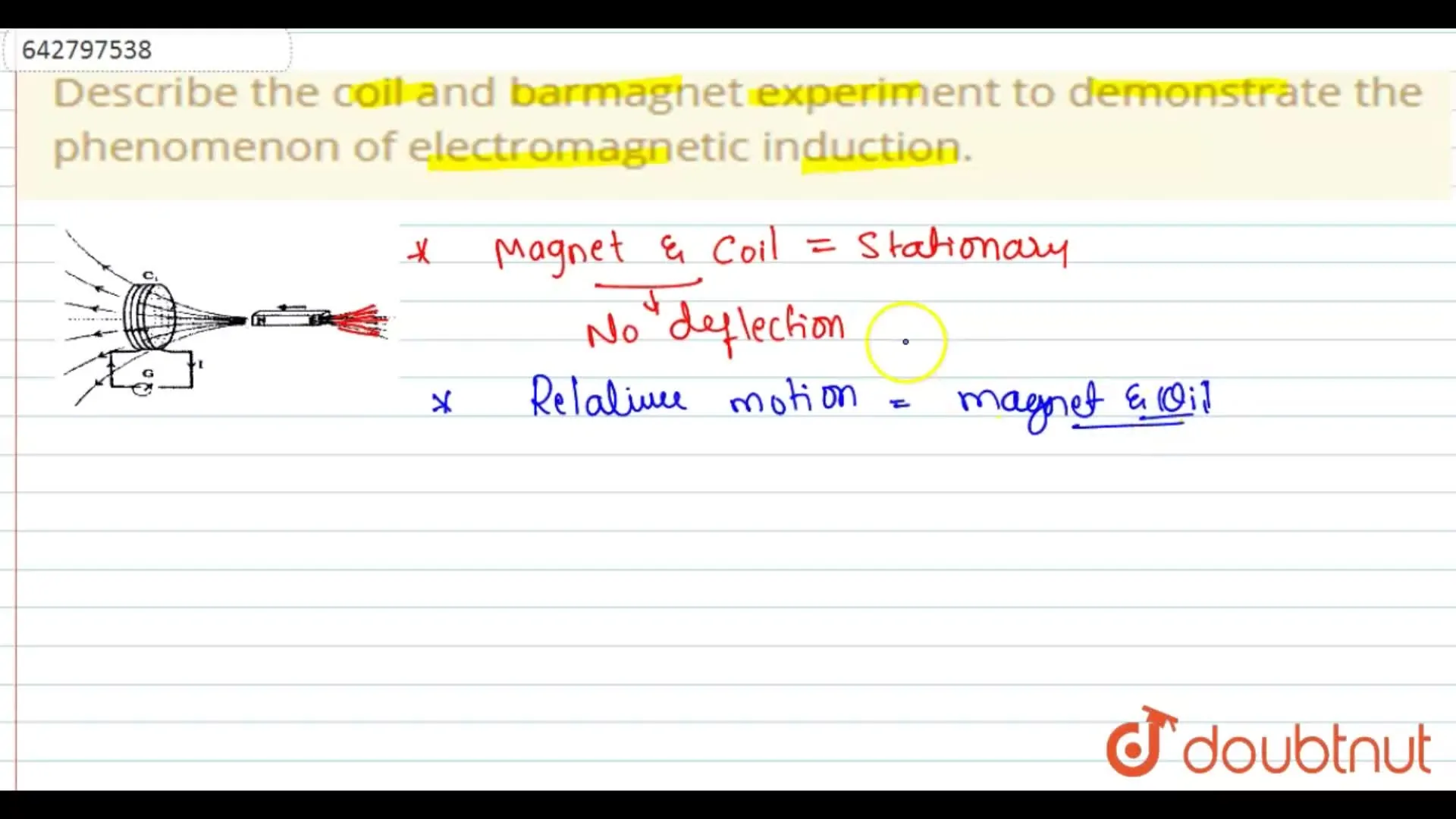 [Kannada] Describe the coil and experiment to demonstrate th
