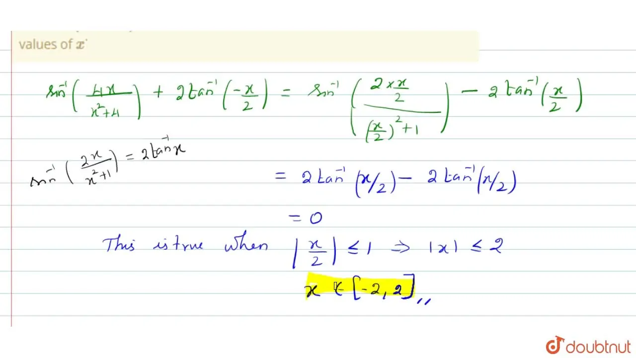 Tamil If Sin 1 4x x 2 4 2tan 1 x 2 Is Independent Of X tamil-if-sin-1-4x-x-2-4-2tan-1-x-2-is-independent-of-x