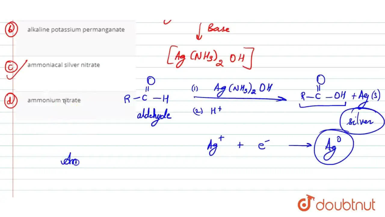 Tollens's reagent is