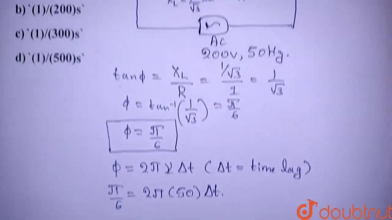 [Kannada] A coil of inductive reactance 1// sqrt(3) Omega and resistan