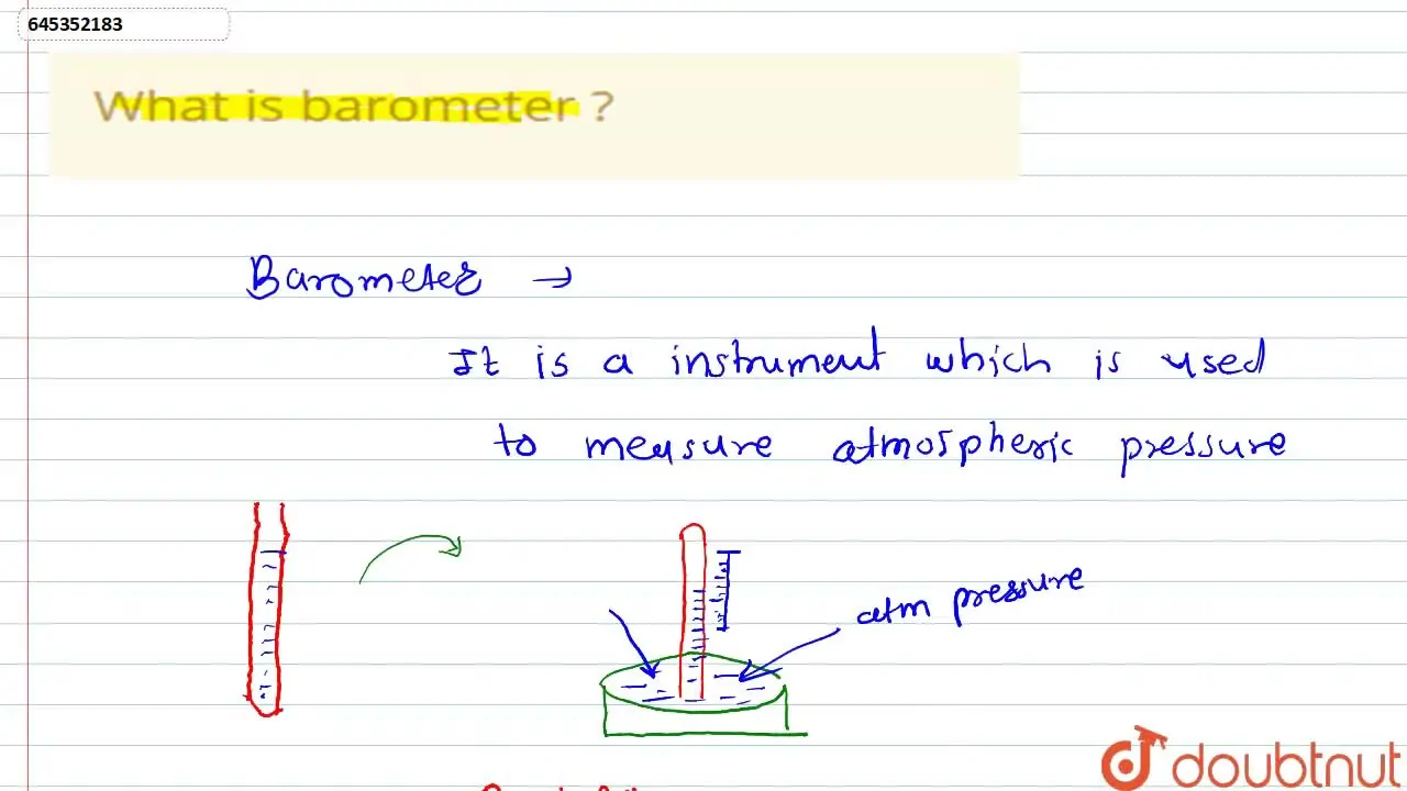 [Marathi] What is barometer