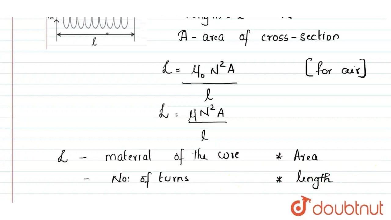 [Malayalam] Mention the factors on which the self inductance of a sole