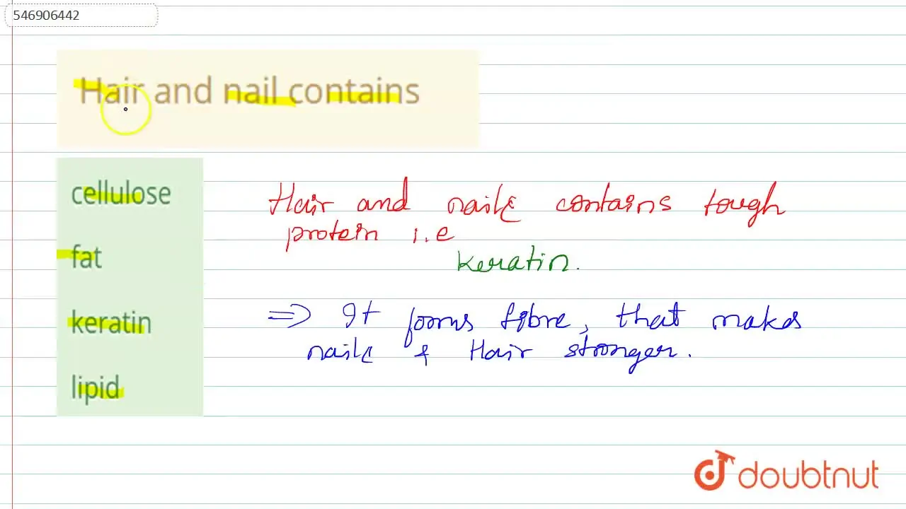 [Kannada] Hair and nail contains