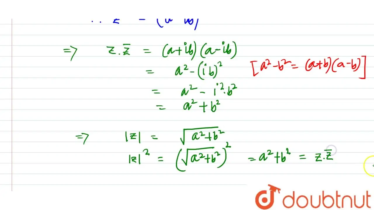 [Assamese] For any complex number z show that zbar z=z^2