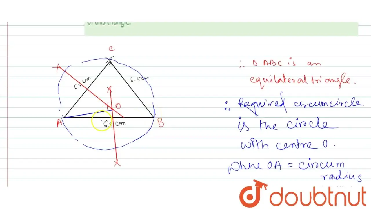 [Bengali] Draw an equilateral triangle having each side of length 6.5