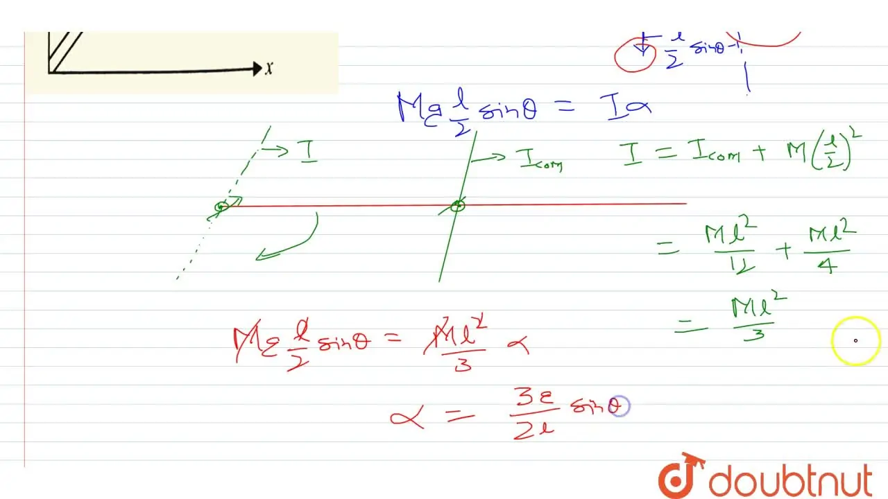 A slender uniform rod of mass M and length l is pivoted at one end so