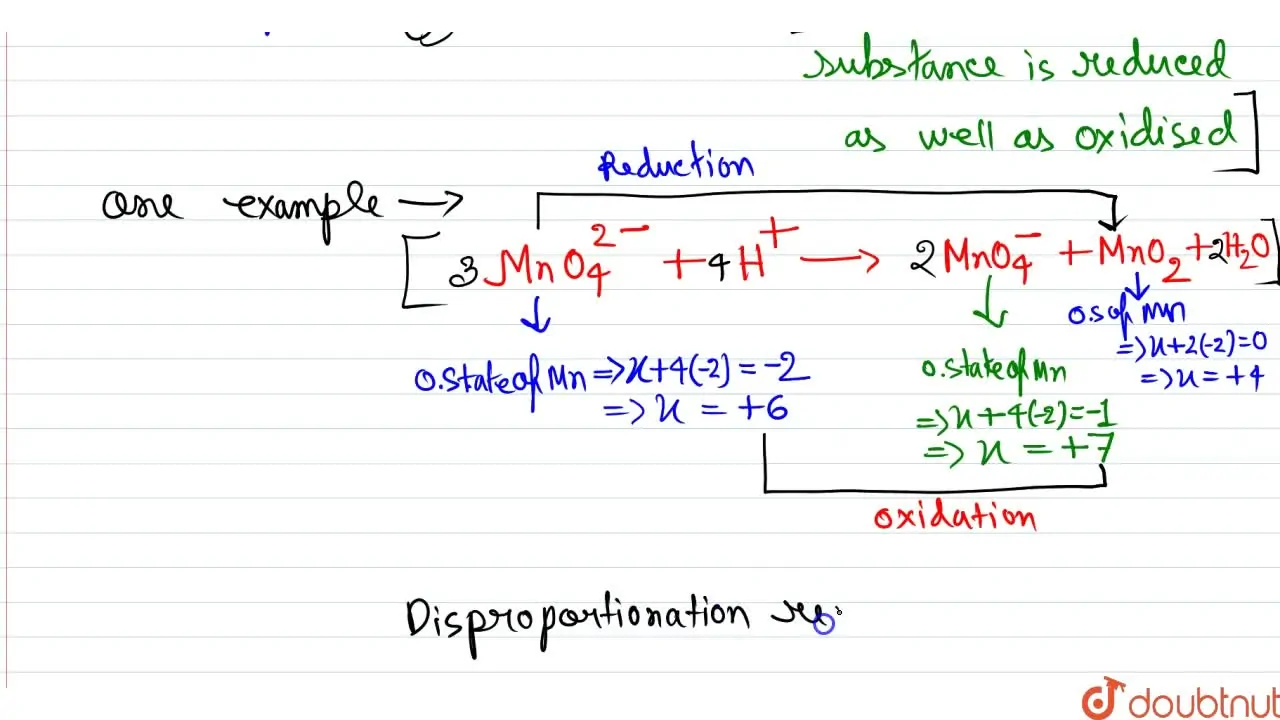 [Assamese] What is meant by disproportionation? Give one example of di