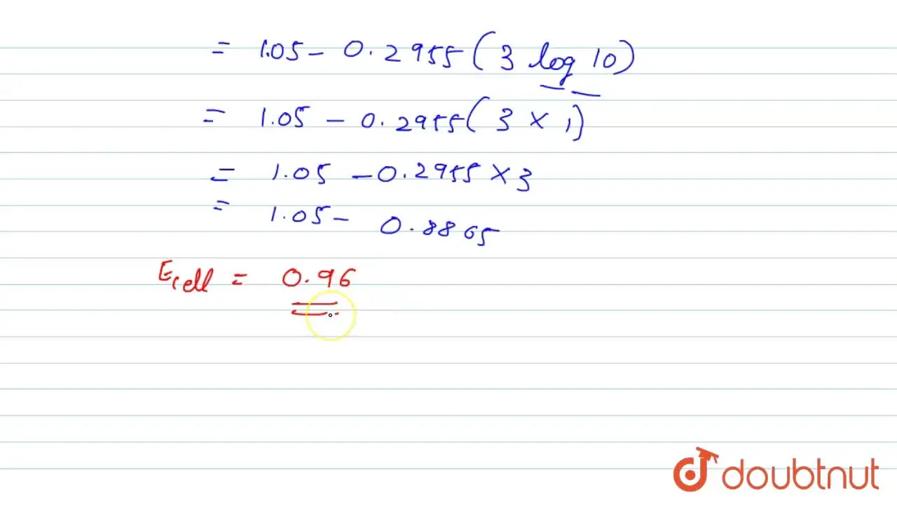 [Kannada] a) Calculate the e.m.f. of the cell represented below: Ni(