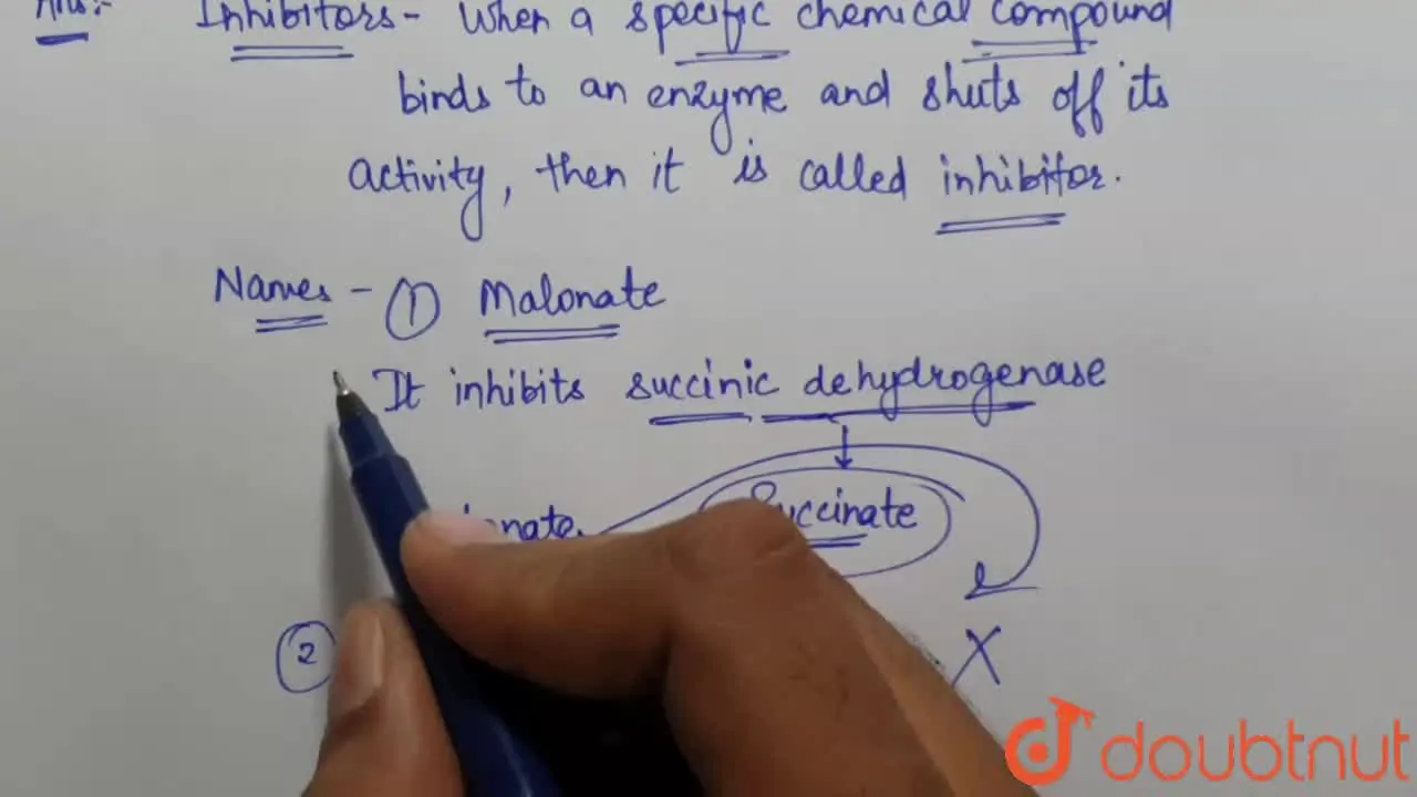 [Punjabi Solution] Name of the following two inhibitors of enzymes r
