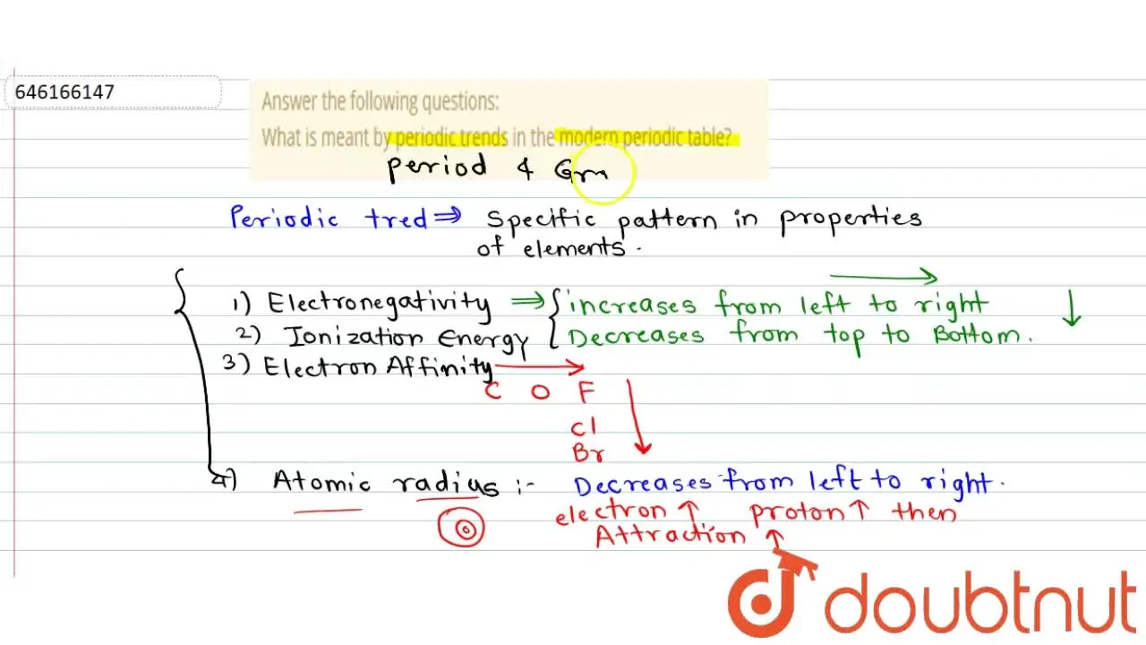 [Marathi] Answer the following questions What is meant by periodic
