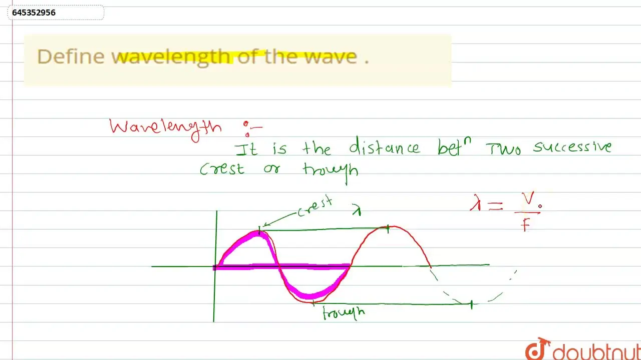 [Marathi] Define wavelength of the wave