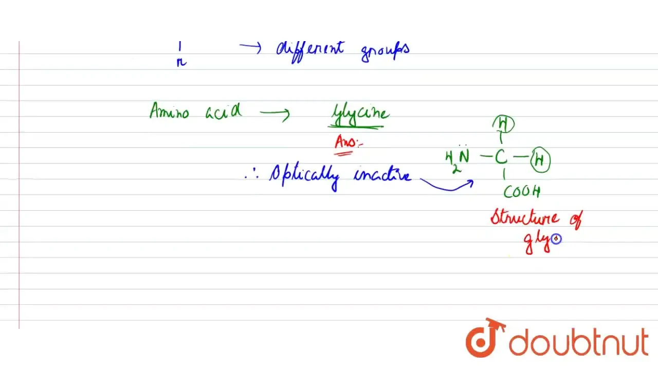 [Assamese] Name the optically inactive amino acid with its structure.