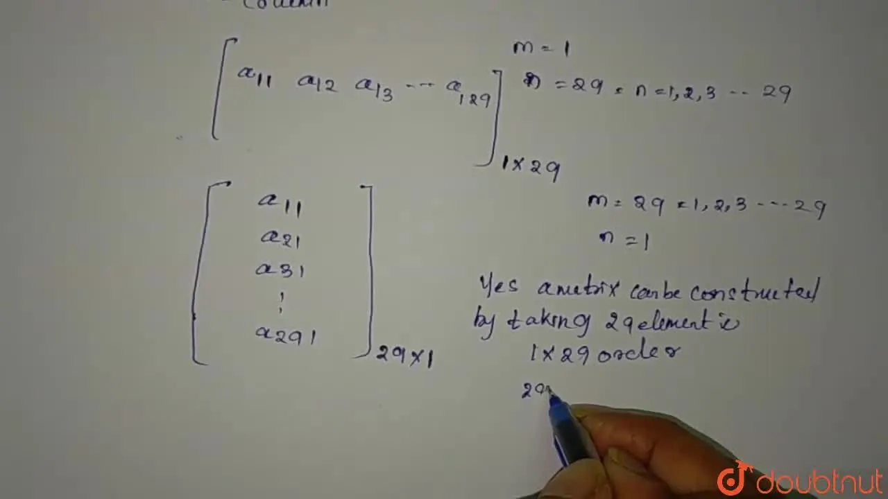 [Odia] Can a matrix be constructed by taking 29 elements?