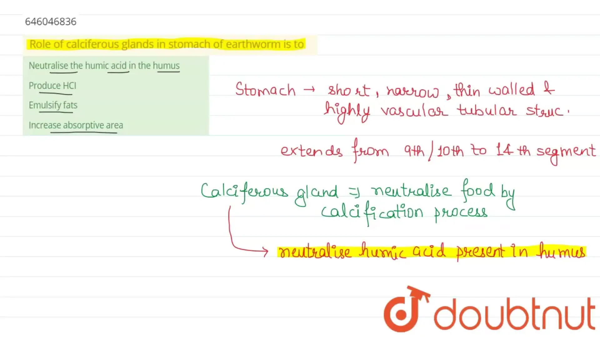 Role of calciferous glands in stomach of earthworm is to