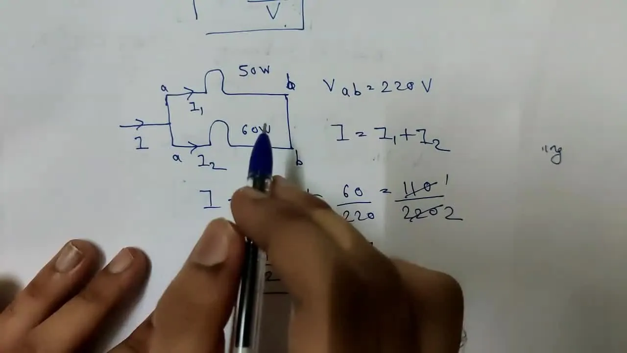 Two Tungsten Bulbs Of Power 50 W And 60 W Work On 220 V Potential Diff   8958864.webp