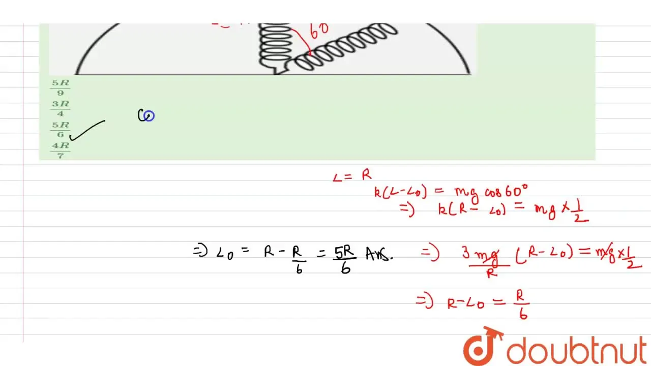 A Bead Of Mass M Can Slide Without Friction Along A Vertical Ring Of R