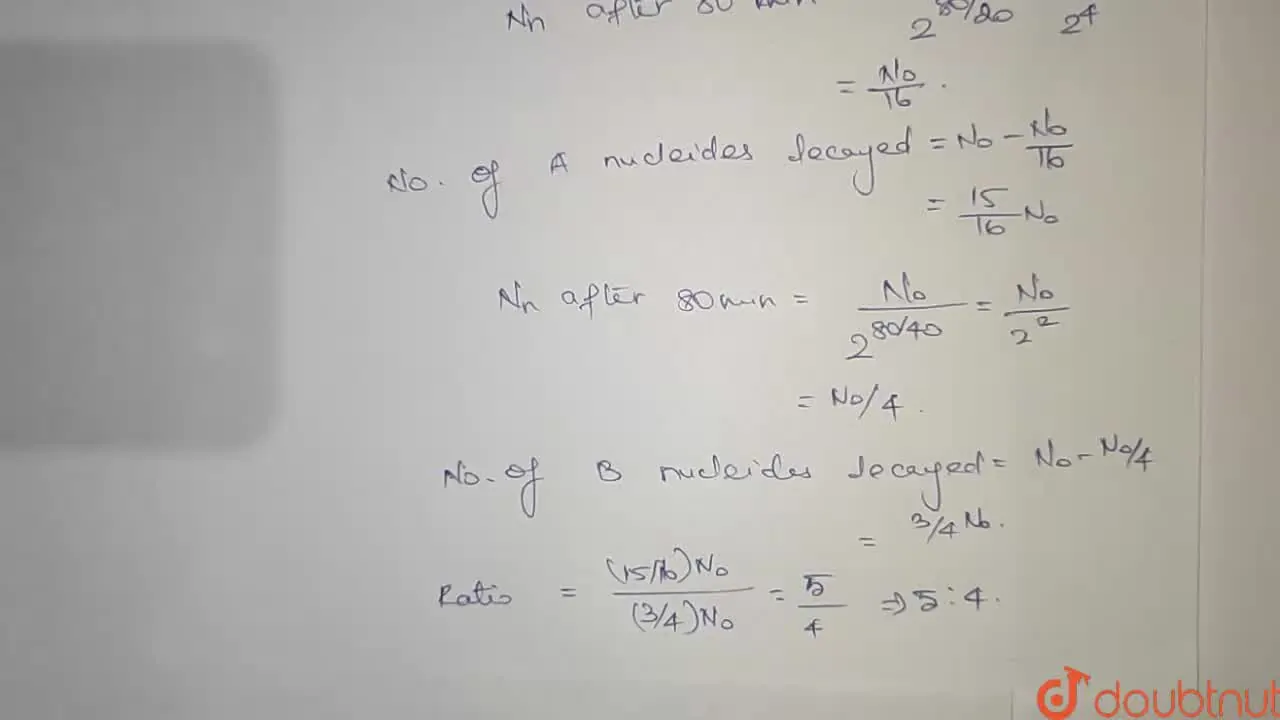 [Tamil] Half Lives Of Two Radioactive Elements A And B Are 20 Minutes