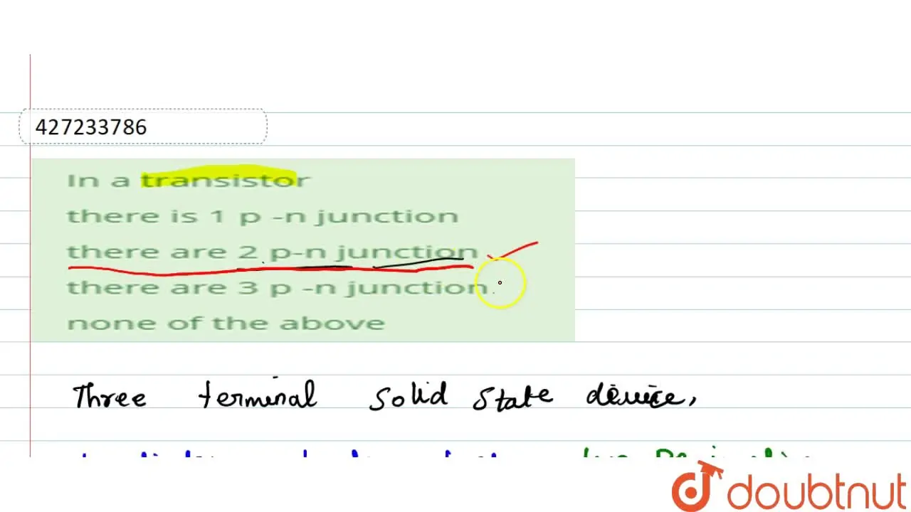 [Tamil] In a transistor