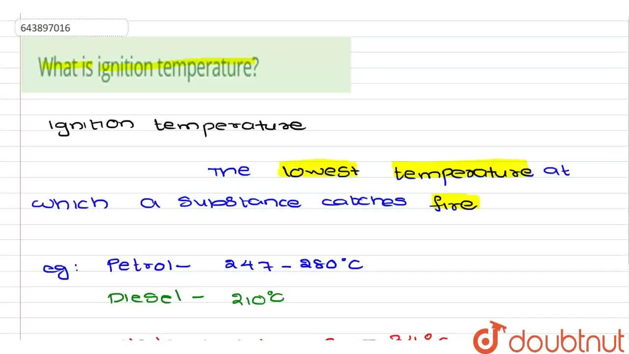 [Telugu] What is ignition temperature?