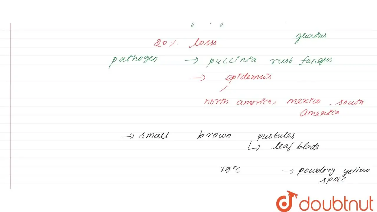 [Tamil Solution] Define rust of wheat?